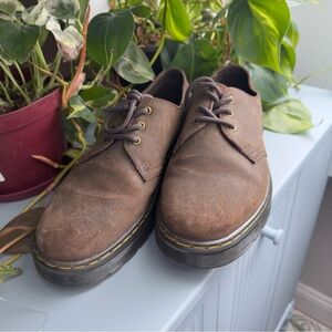 Dr. Marten Brown Lace-Up Casual Derby Shoes